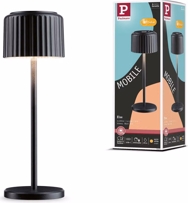 Lampada solare ricaricabile Paulmann Else