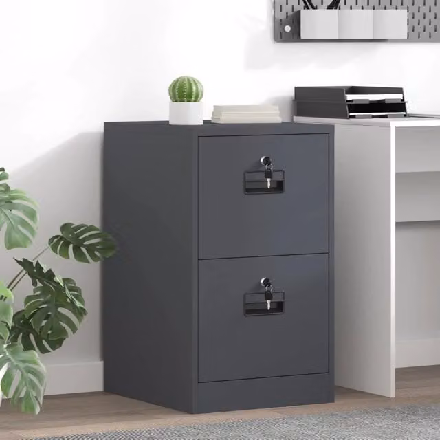 Armadio per File con cassetto Antracite 44 x 50 x 74,5 cm 891594