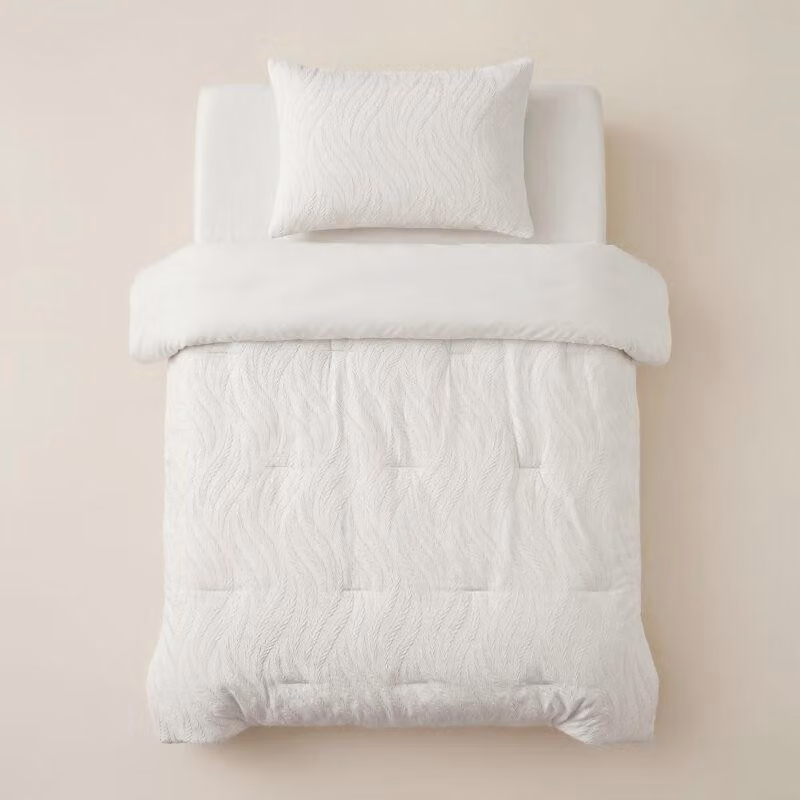 Sleeptime, coperta trapuntata "Lazy", color beige, 140 x 200 cm, con federa inclusa