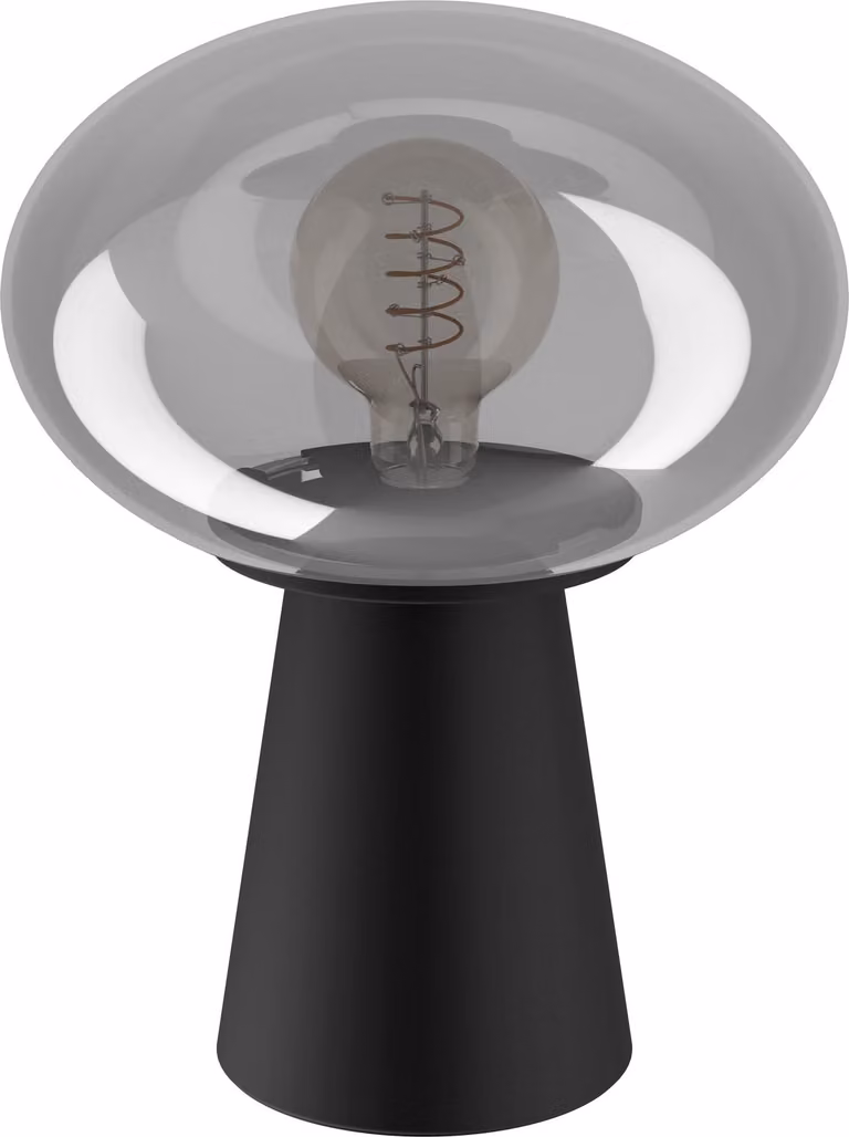 Lampada Da Tavolo Contemporanea Madonnina Acciaio Nero Luce E27