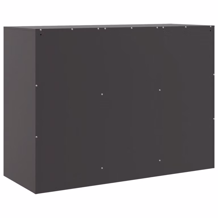 Credenza Nera 99x39x73 cm in Acciaio