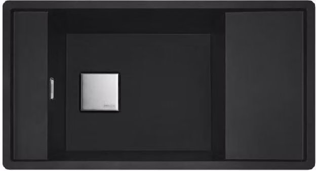 Franke Fresno - Lavello in Fragranite FSG 611-88, 877x495 mm, nero opaco 114.0651.012