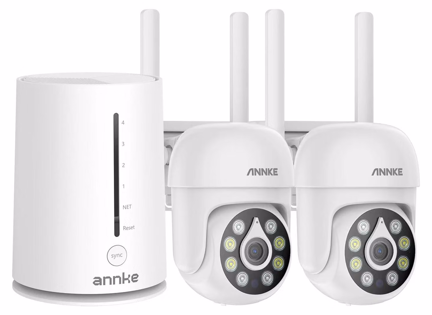 Sistema di telecamere di sicurezza, risoluzione 5MP, visione notturna, 2 telecamere, SENZA scheda TF, SENZA alimentatore