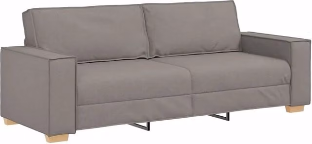 Divano | Divano da soggiorno | Sofa a 3 posti tortora 180 cm in tessuto