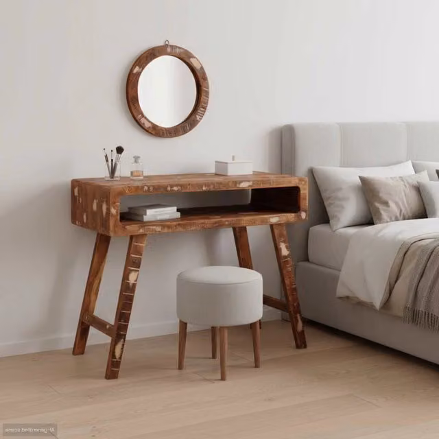 Tavolo da pranzo rettangolare in legno marrone stile minimalista vidaXL L: 90 cm, P: 76 cm, H: 75 cm