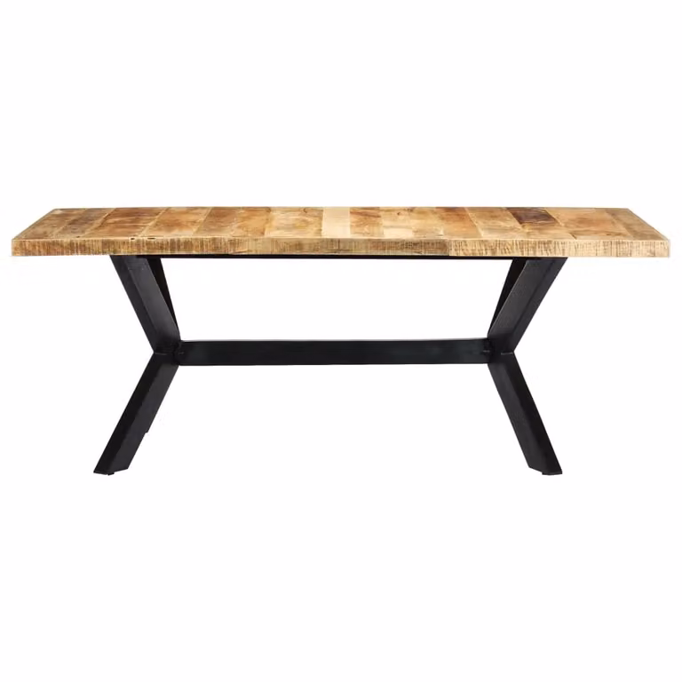 vidaXL Tavolo da pranzo 200×100×75 cm in legno massiccio di mango