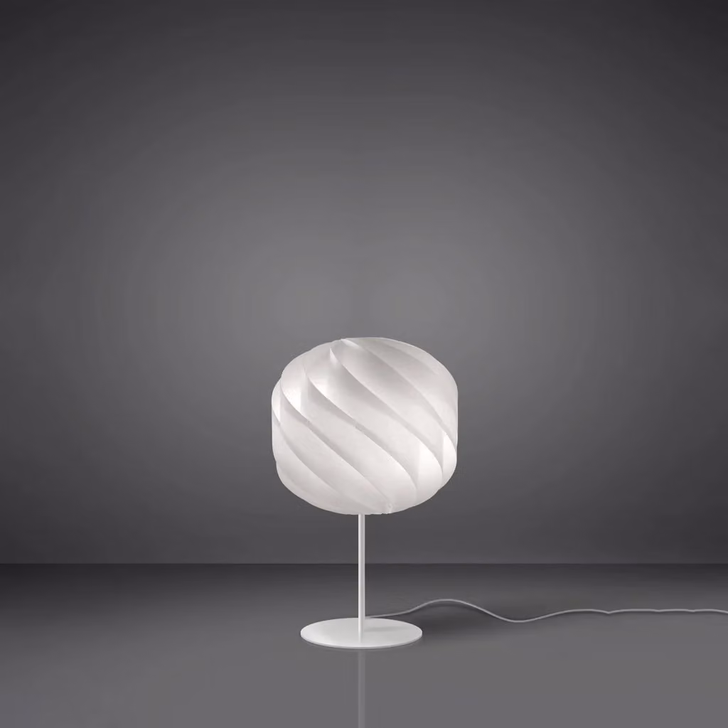 Lampada da scrivania moderna Globe Polilux Linea Zero bianca in metallo e plastica con attacco E27 – 2