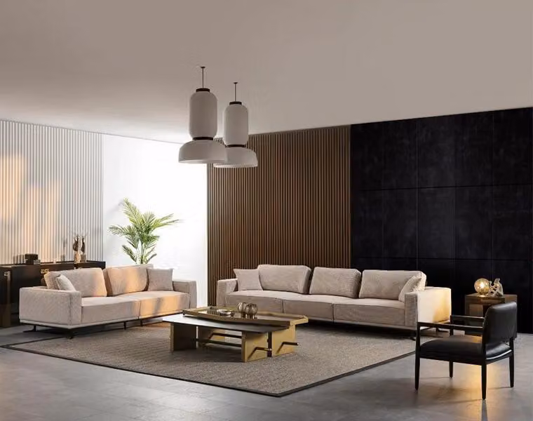 Polster Italienische Möbel Einrichtung Set Garnitur Sofa Couchtisch Sessel 5tlg.