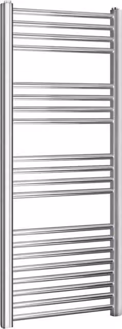 Termoarredo IPERBRIKO Linea Kalura Diritto in acciaio inox color argento, Altezza: 150 cm