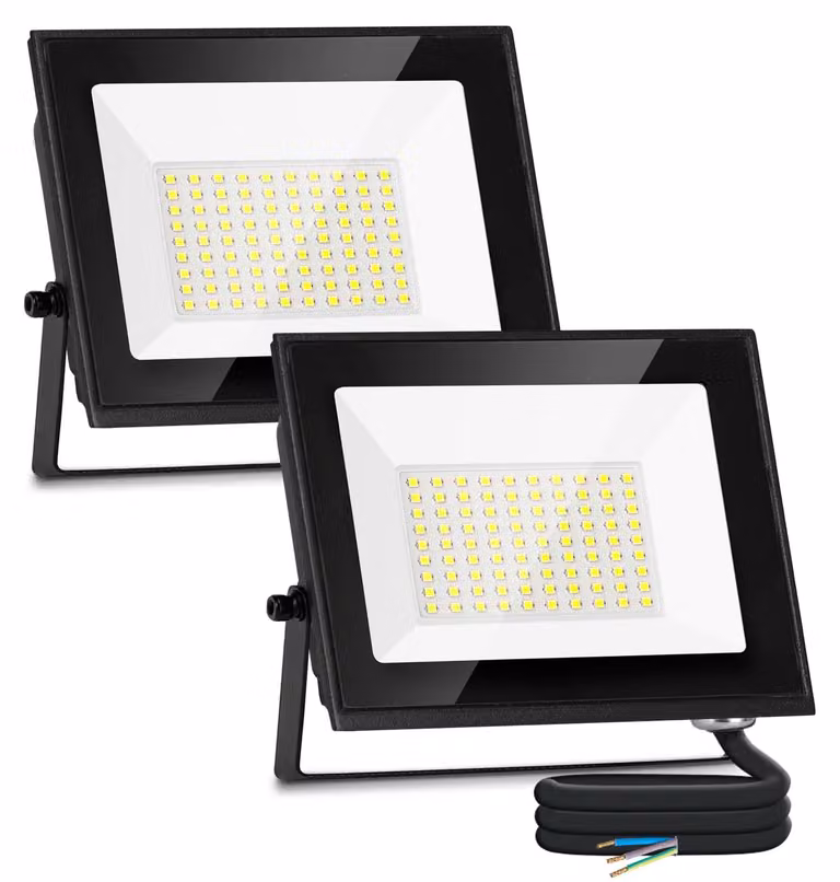 Faretto LED da esterno, 50W, 4300 lumen, grado di protezione IP65, luce bianca fredda (6500K), 56 LED