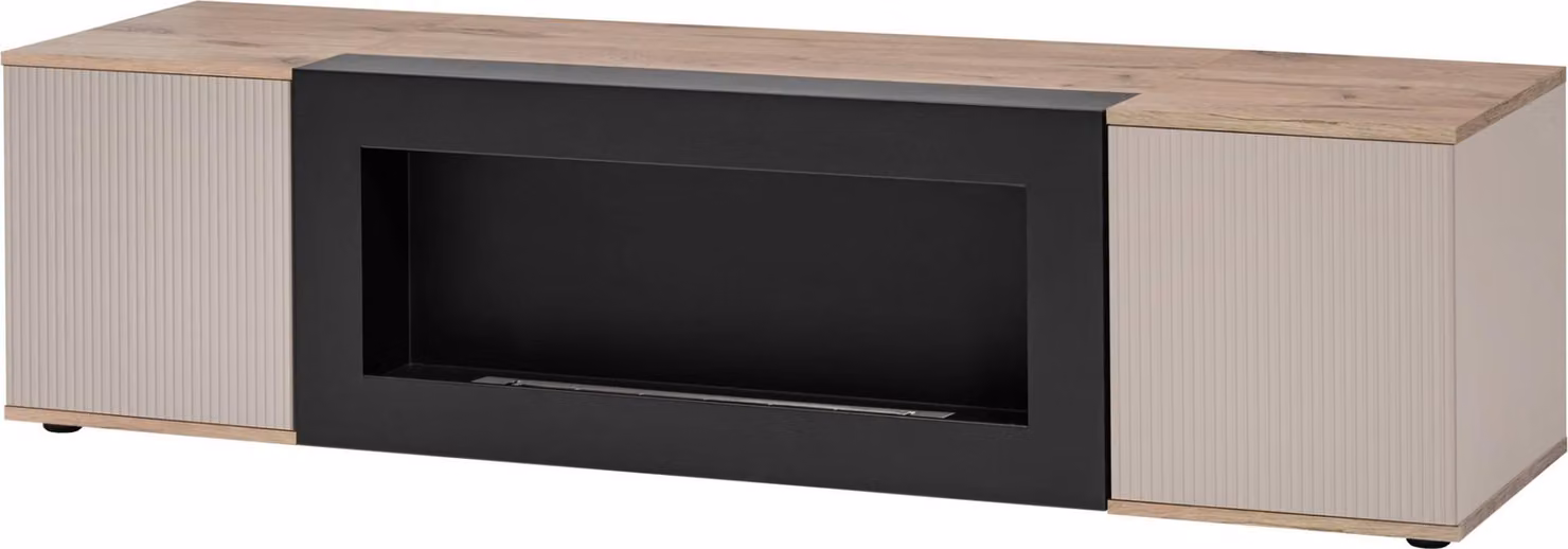Mobile TV HAIKA con biocamino - rovere vichingo / cashmere