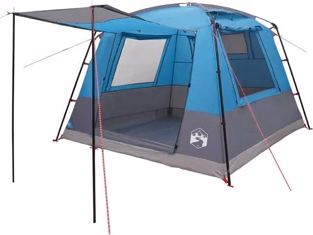 Tenda Party Blu 10 persone Poliestere 185T con rivestimento PU