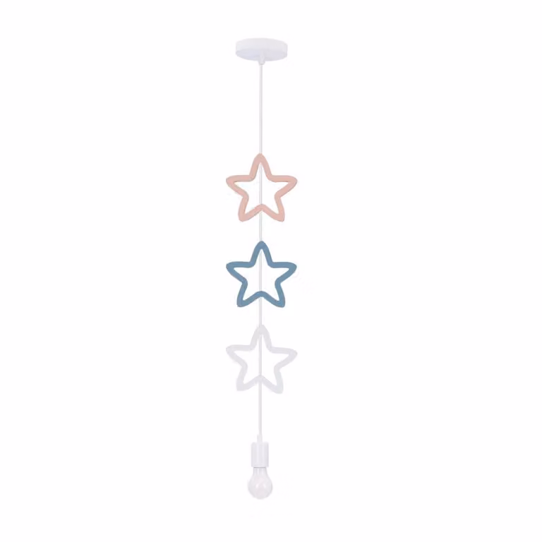 Lampada a sospensione per camera bambini SINGLE 7 - 1xE27, 20W, multicolore