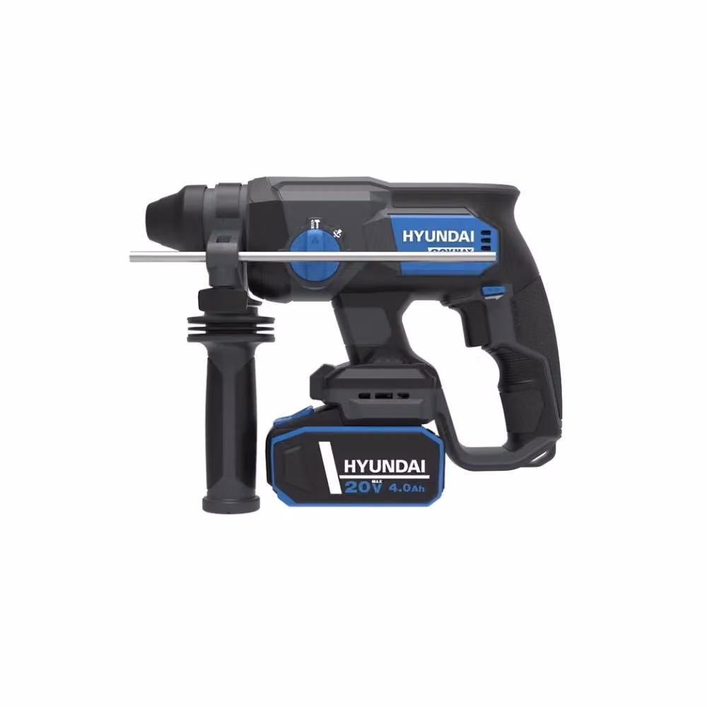 Trapano Martello Tassellatore a Batteria Hyundai RH20X-20 20V con Attacco SDS Plus e Forza di 2J in Nero – 2