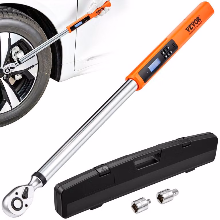 Chiave dinamometrica da 1/2 pollice - coppia da 34 a 340 Nm - 72 denti - acciaio cromo-vanadio