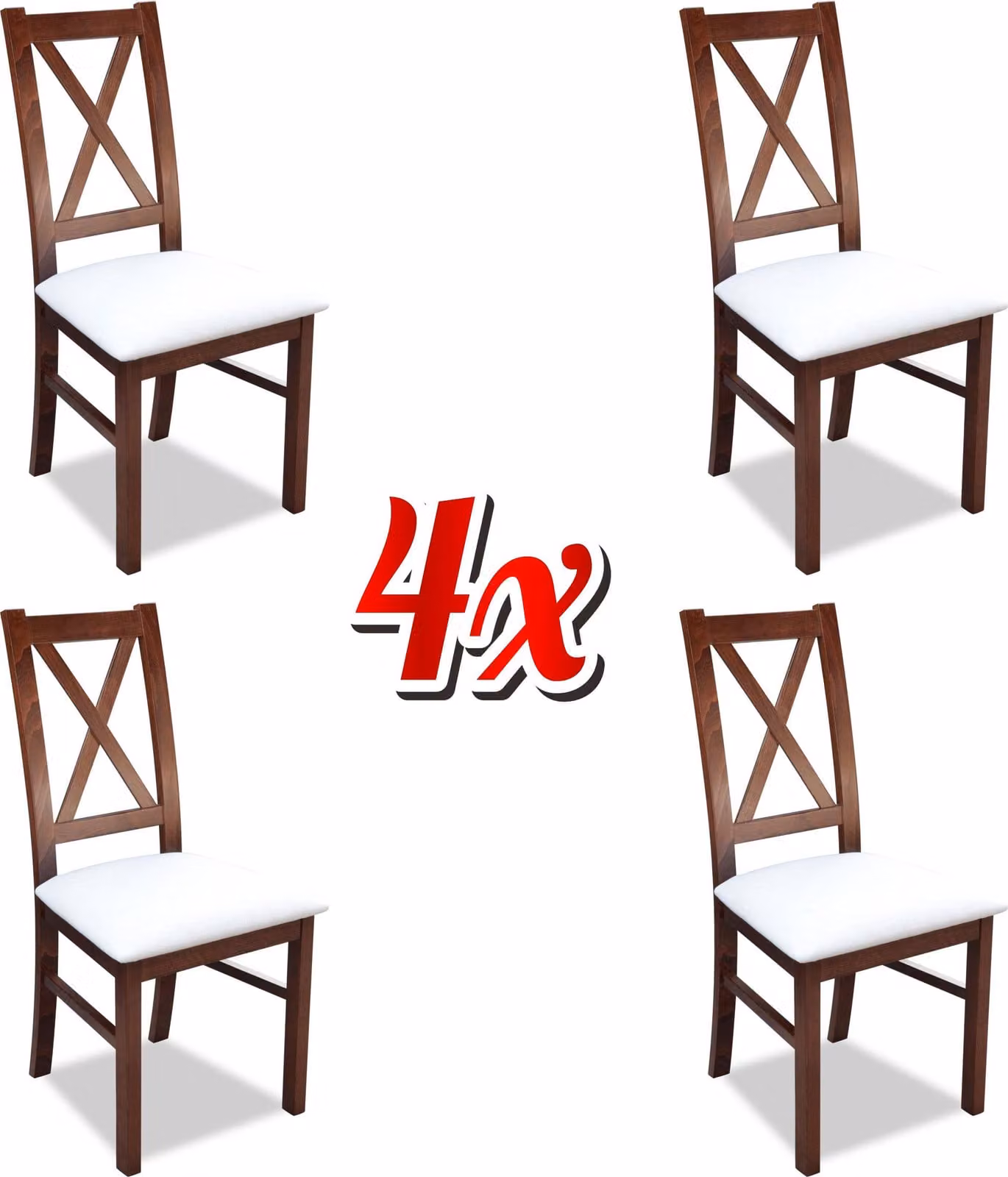 Gruppe Stühle Textil Polster Stühle Garnitur Set 4x Esszimmer Stuhl Sitz