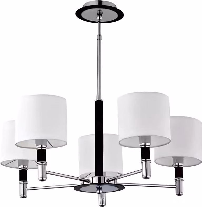 Deckenleuchte Chrom Wohnzimmer Lampe schick Luxus Gästezimmer Leuchten