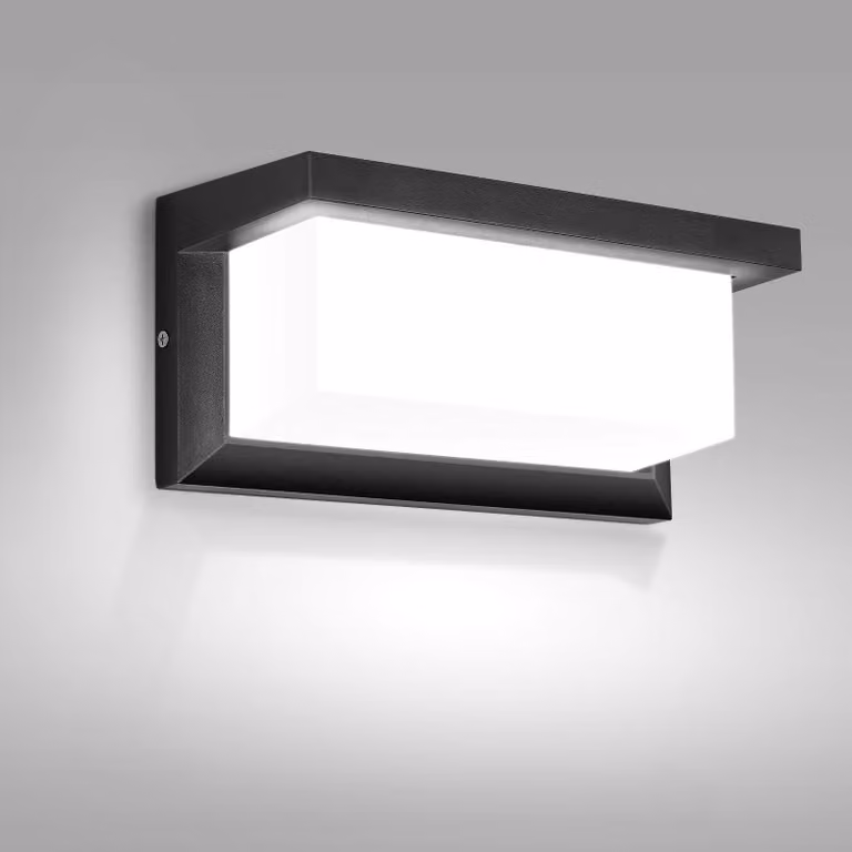 Lampada da parete a LED, 18W, grado di protezione IP65, luce bianca fredda, 6000K, per uso esterno