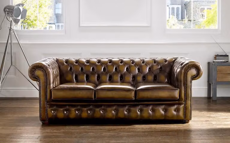 Chesterfield Designer Antik Stil Sofa Couchen Polster Sitz Garnitur 3 Sitzer
