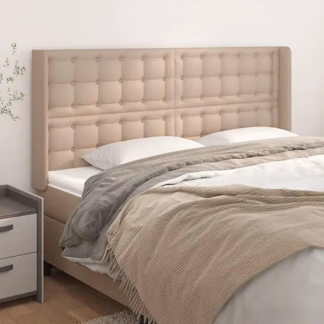 Testiera ad Orecchio Cappuccino 203x16x118/128 cm in Similpelle 3119693