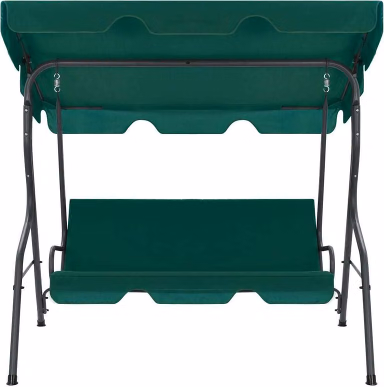 vidaXL Hollywood swing verde 170×110×153 cm tessuto