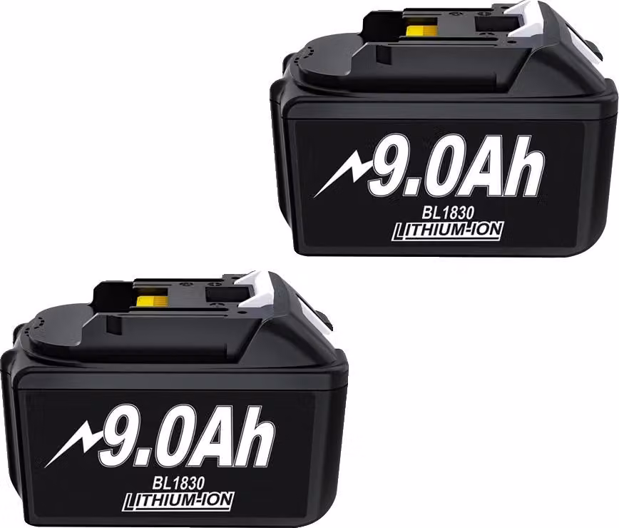 Batteria di ricambio, ad alta capacità, compatibile con gli utensili elettrici, 2 9,0Ah, 18V