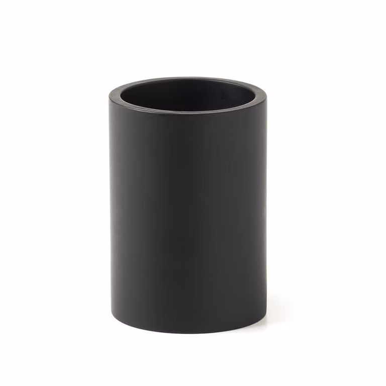 Portaspazzolini d'appoggio in resina BR98 Gedy serie BRENDA Nero