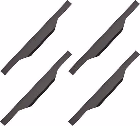 Set di manici in alluminio opaco nero, 4 pezzi