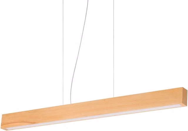 Sospensione Industrial Ideal Lux Craft in Legno e Metallo Marrone con LED 37W Luce Bianco Caldo