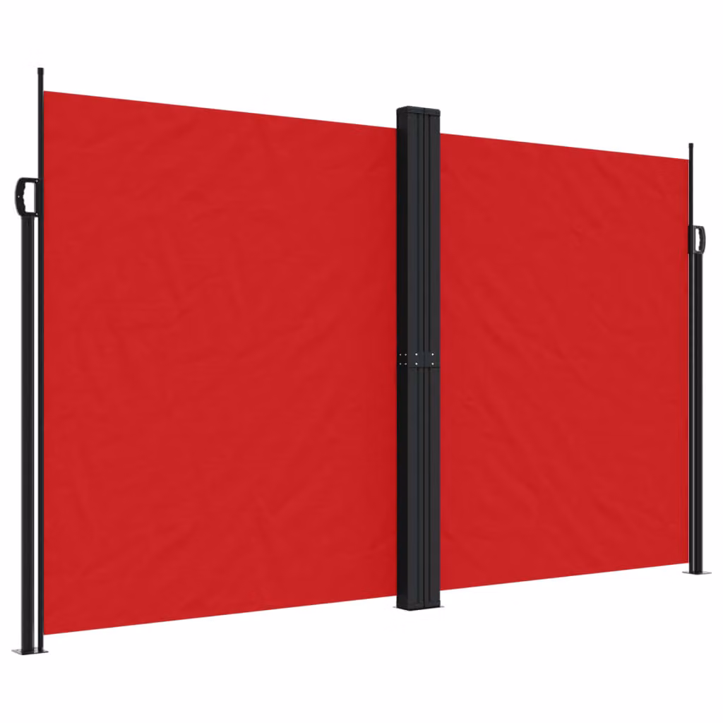 Tenda da Sole Laterale Retrattile Rossa 200x1000 cm
