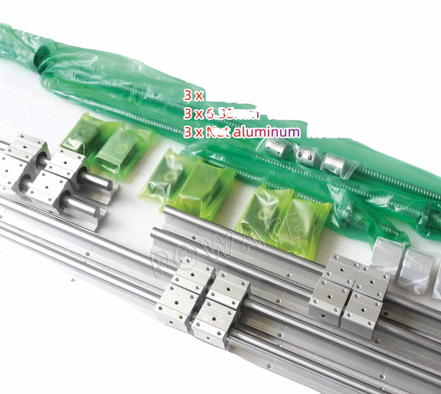 Guide lineari, struttura in acciaio, compatibilità versatile, 300 1000 1300 mm