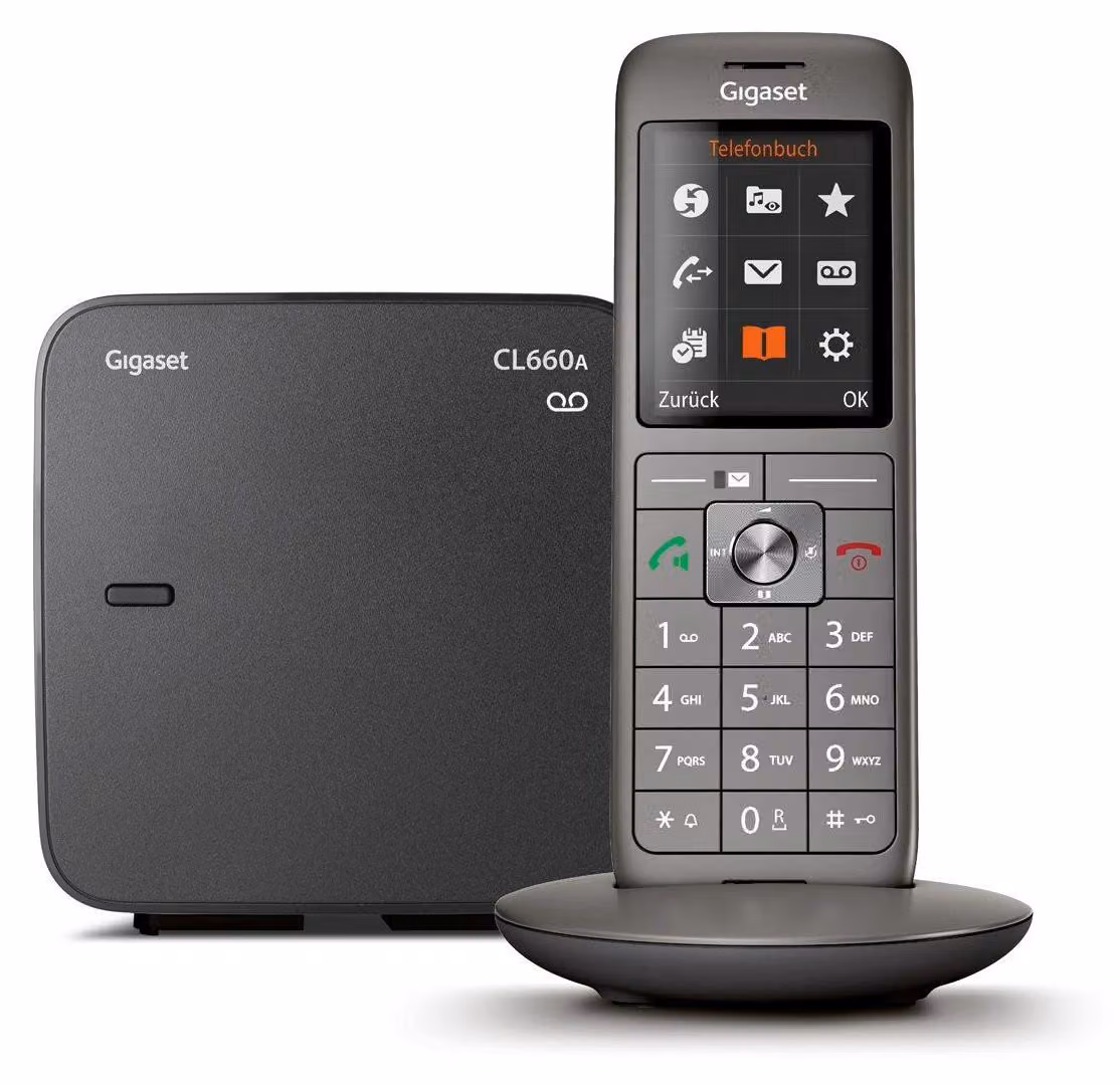 Telefono da scrivania con audio nitido, modalità vivavoce e funzione interfono