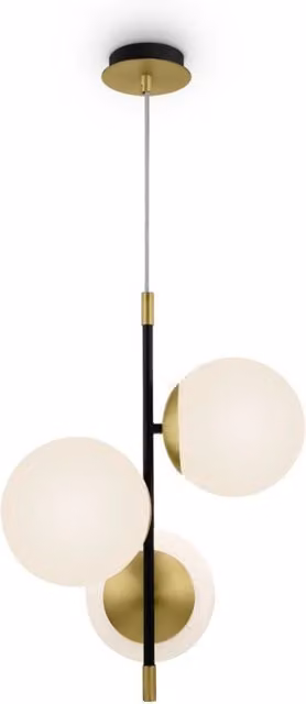 Lampada sospensione Maytoni Nostalgia 3 luci ottone MOD048PL-03G