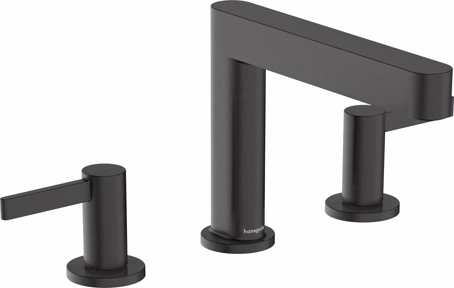 hansgrohe Finoris robinetterie de lavabo 3 trous 110 avec vidage Push-Open, portée 169mm, 76033340, 76033340