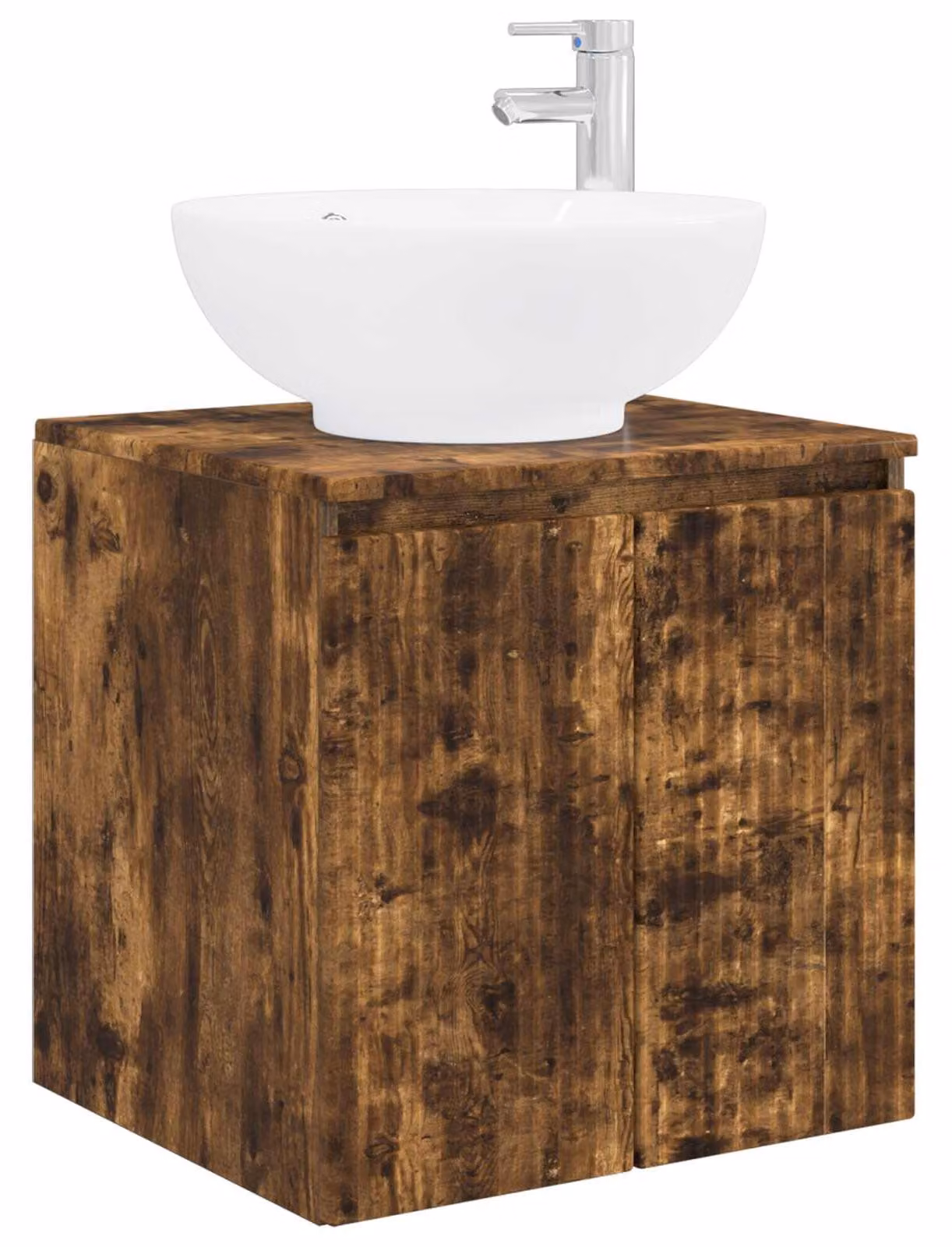 Mobile Lavabo da Parete Rovere Fumo 49,5 x 44,5 x 65 cm