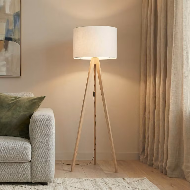 Lampada da terra Grand TK Lighting, Legno chiaro, Soggiorno / Sala da pranzo, Legno, Moderno, Lampada da terra