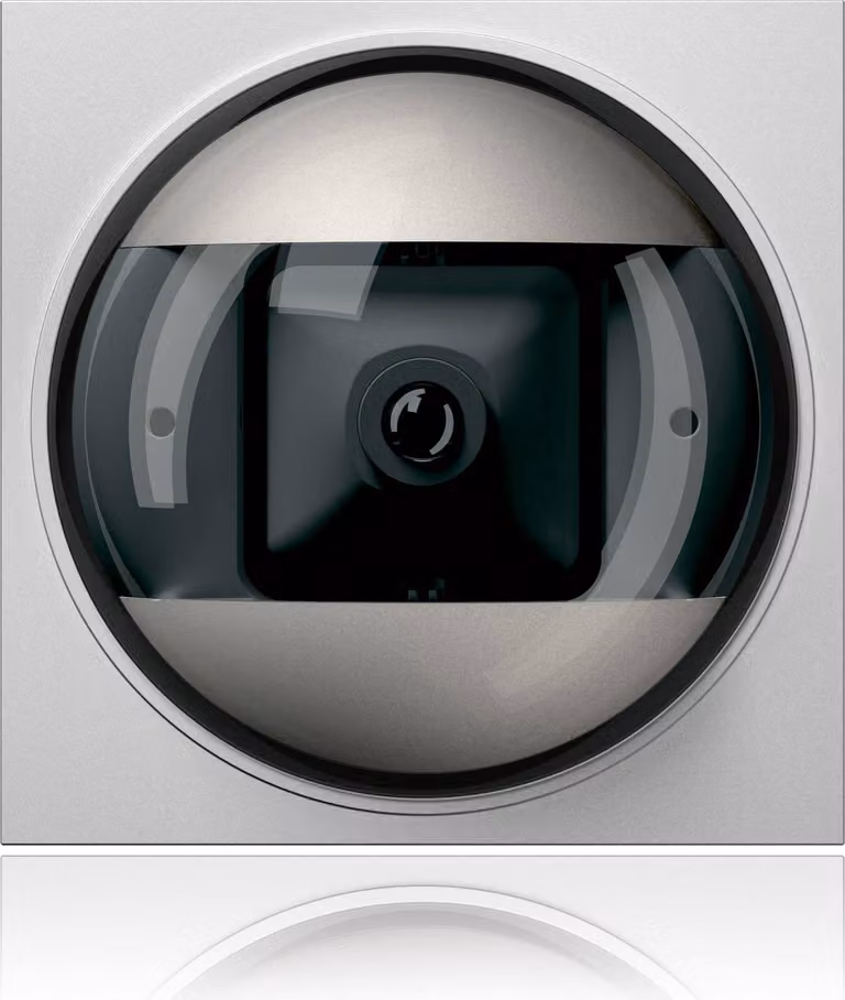 Ritto 1878320 Modulo telecamera per portiere a colori. area di rilevamento fissa, argento