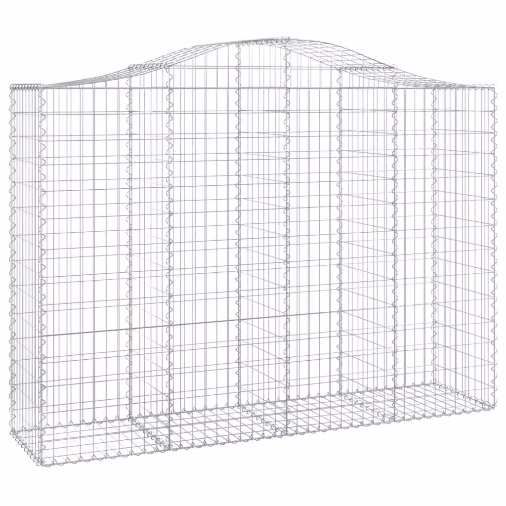 Cesto Gabbione ad Arco 200x50x140/160 cm Ferro Zincato