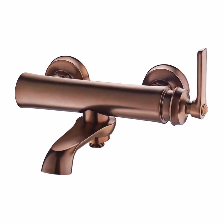 Nostalgia retrò, miscelatore da esterno per vasca, ARMANCE, miscelatore da bagno in rame bronzo antico