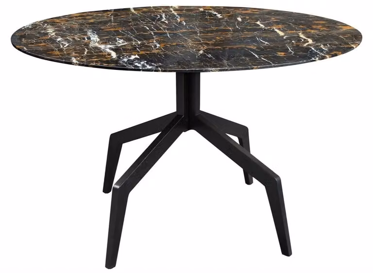 Casa Padrino tavolo da pranzo nero 120 x h. 76 cm - Mobili per la sala da pranzo