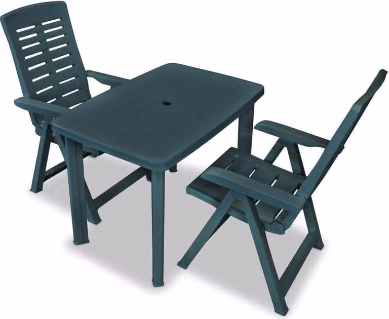 Maison Exclusive - Set da Bistrot 3 pz in Plastica Verde