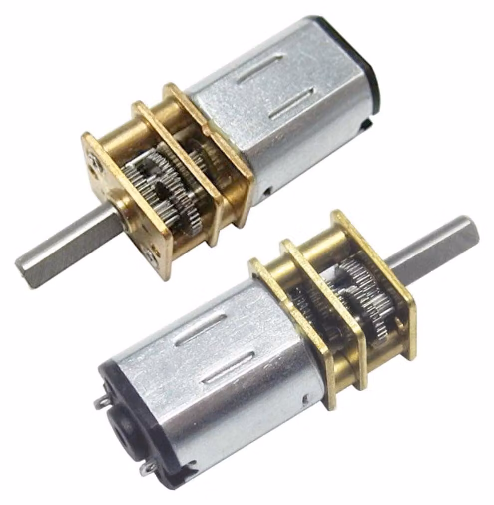 Motore a ingranaggi N20, 12V, 250 giri/min, albero di uscita (D) da 10 mm, confezione da 2 pezzi