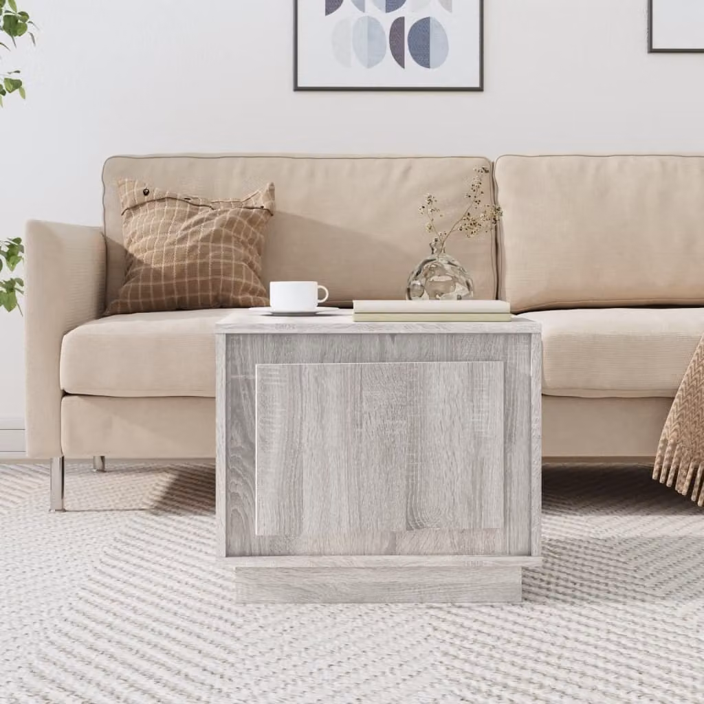 Maison Exclusive - Tavolino grigio Sonoma 51x50x44 cm Materiale ligneo