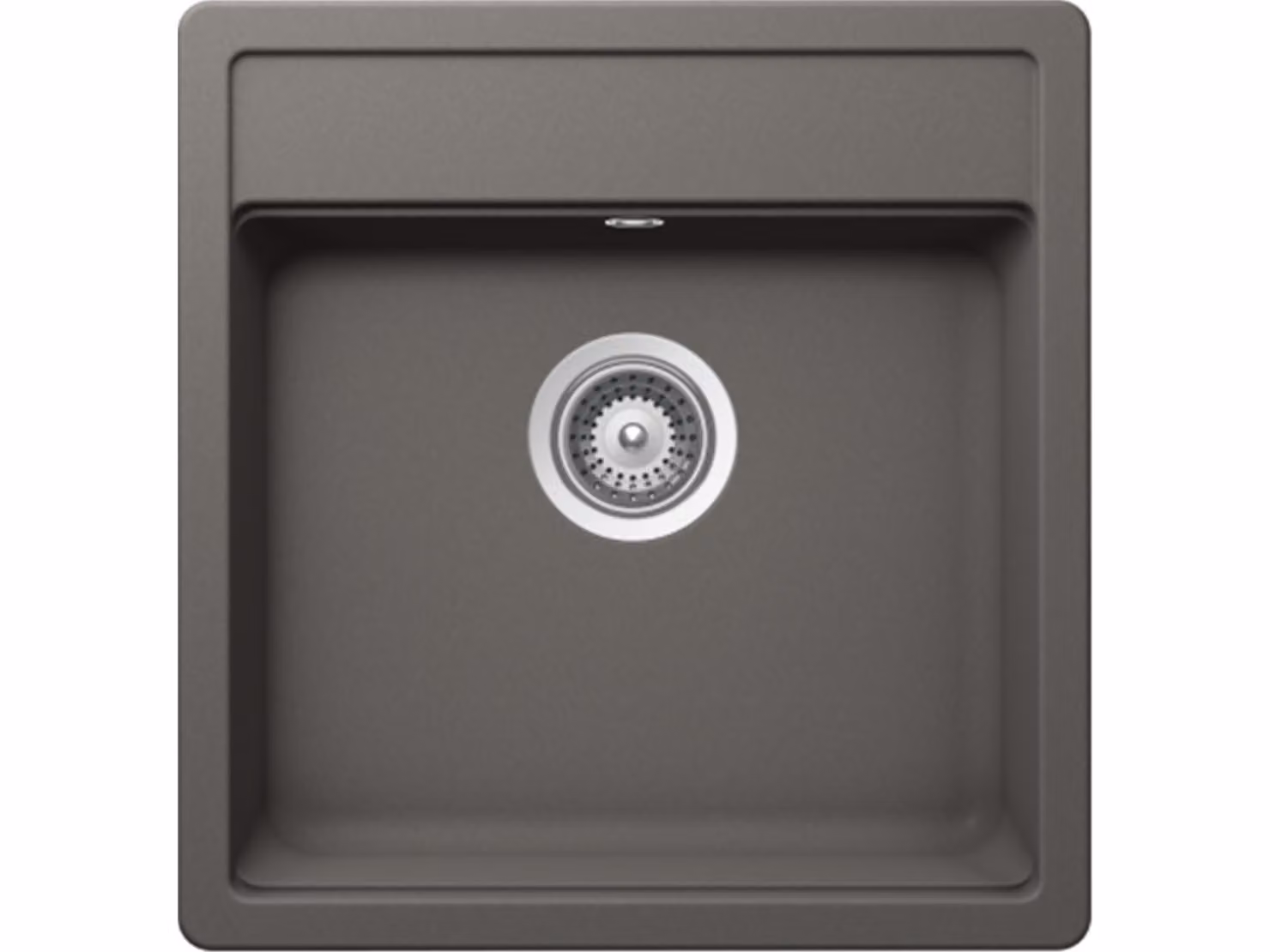 Schock Mono N-100S U Lavello sottopiano in Silverstone con piletta di scarico