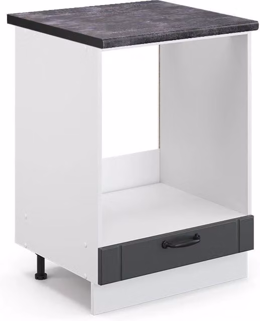 Mobile per forno da incasso Vicco Fame-Line Antracite rustico e Bianco L: 60 cm – 1