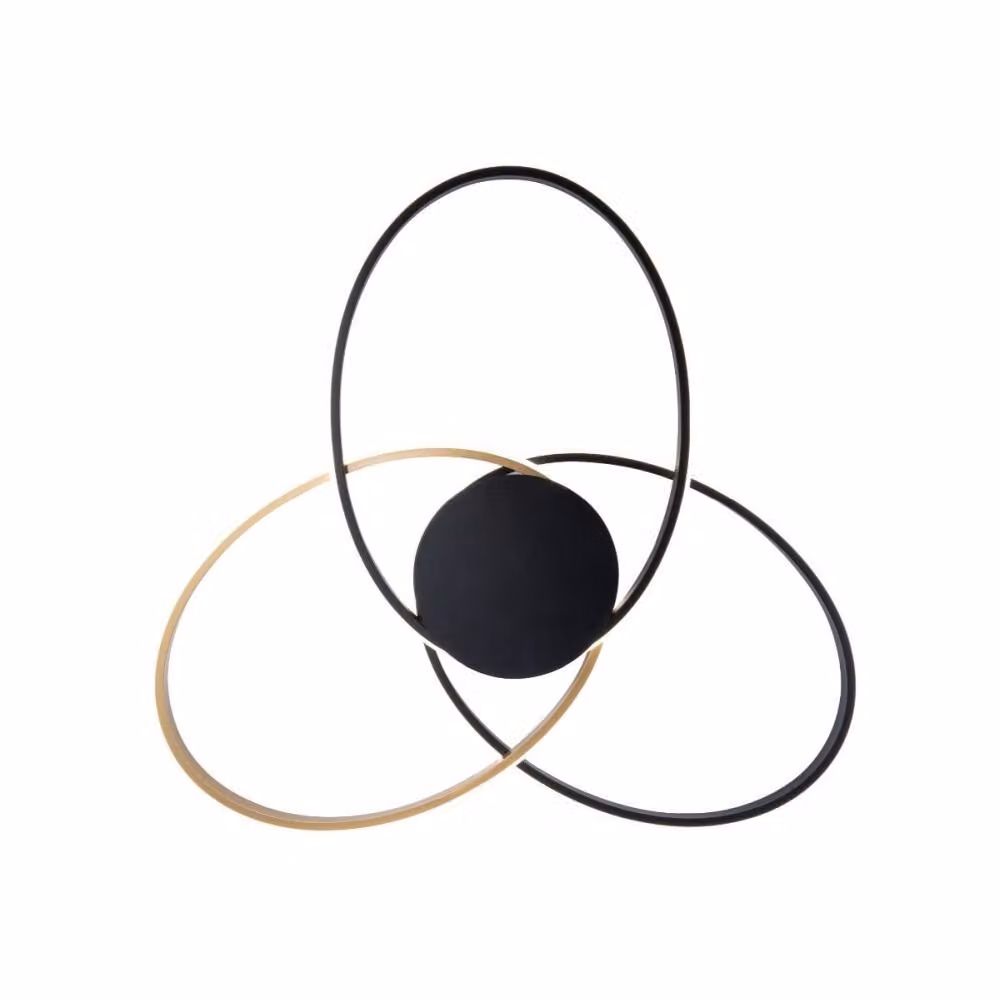 Lampada da soffitto a LED BOLD 60W 5100 lm, alluminio oro-nero, dimensioni: 8x63x58 cm, IP20, Zuma Line