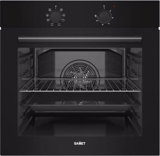 Forno multifunzione Samet Calliope8F 2 manopole colore nero classe A+