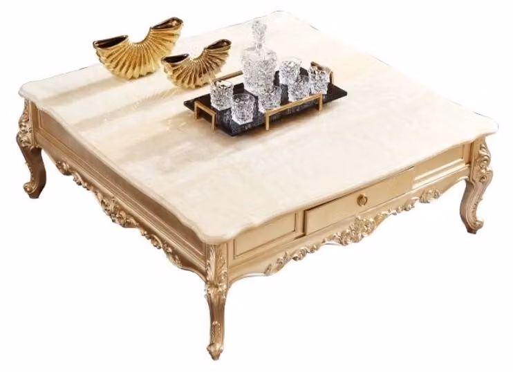 Klassischer Couchtisch Designer Wohnzimmertisch Edler Kaffeetisch