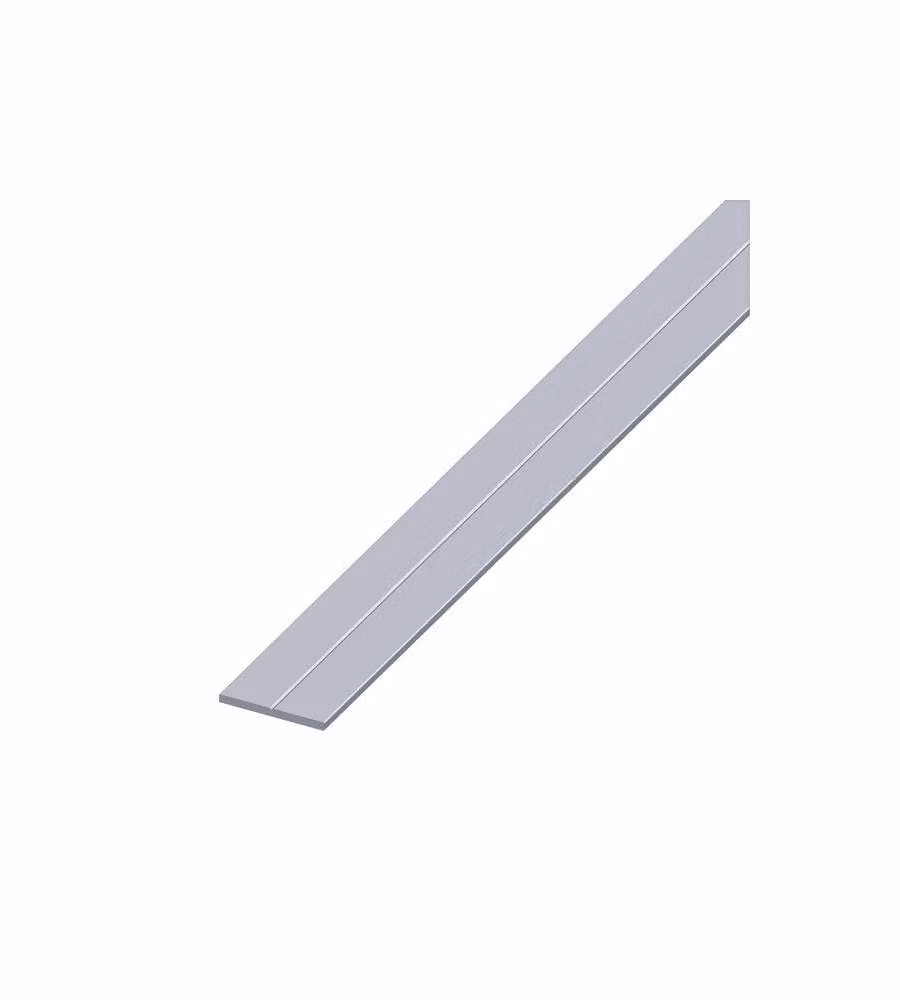 ALFER Barra Piatta Alluminio Naturale 23,5x2 mm - Lunghezza 2,5 m
