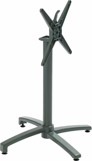 Oviala - Gamba tavolo inclinabile 72 cm in alluminio verde scuro